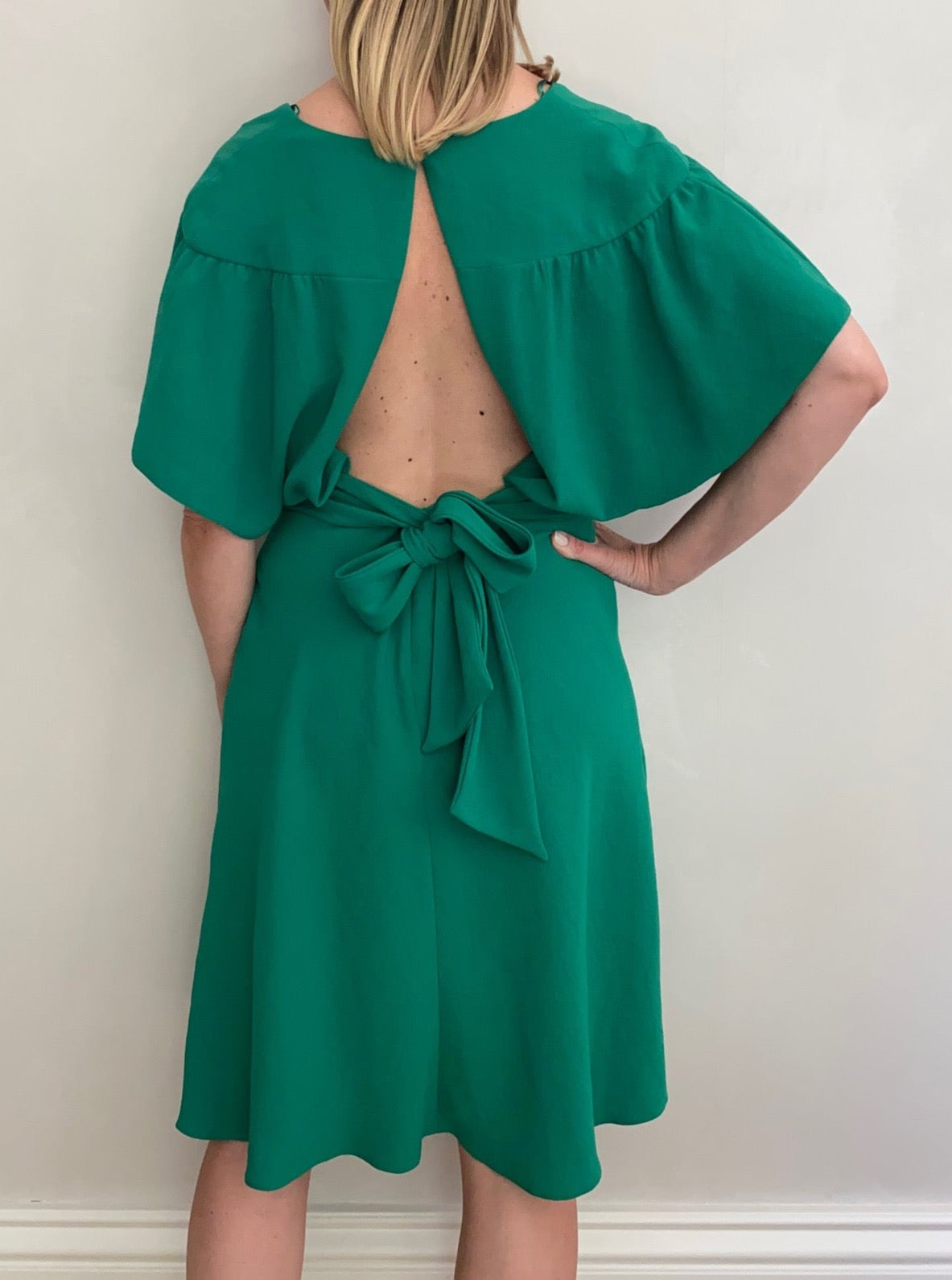 Preloved green midi dress by Ba&sh