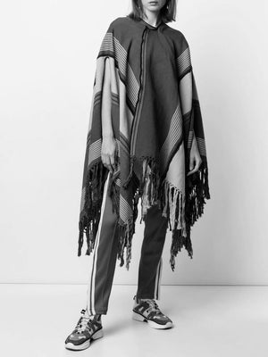 COLVILLE Fringed Poncho