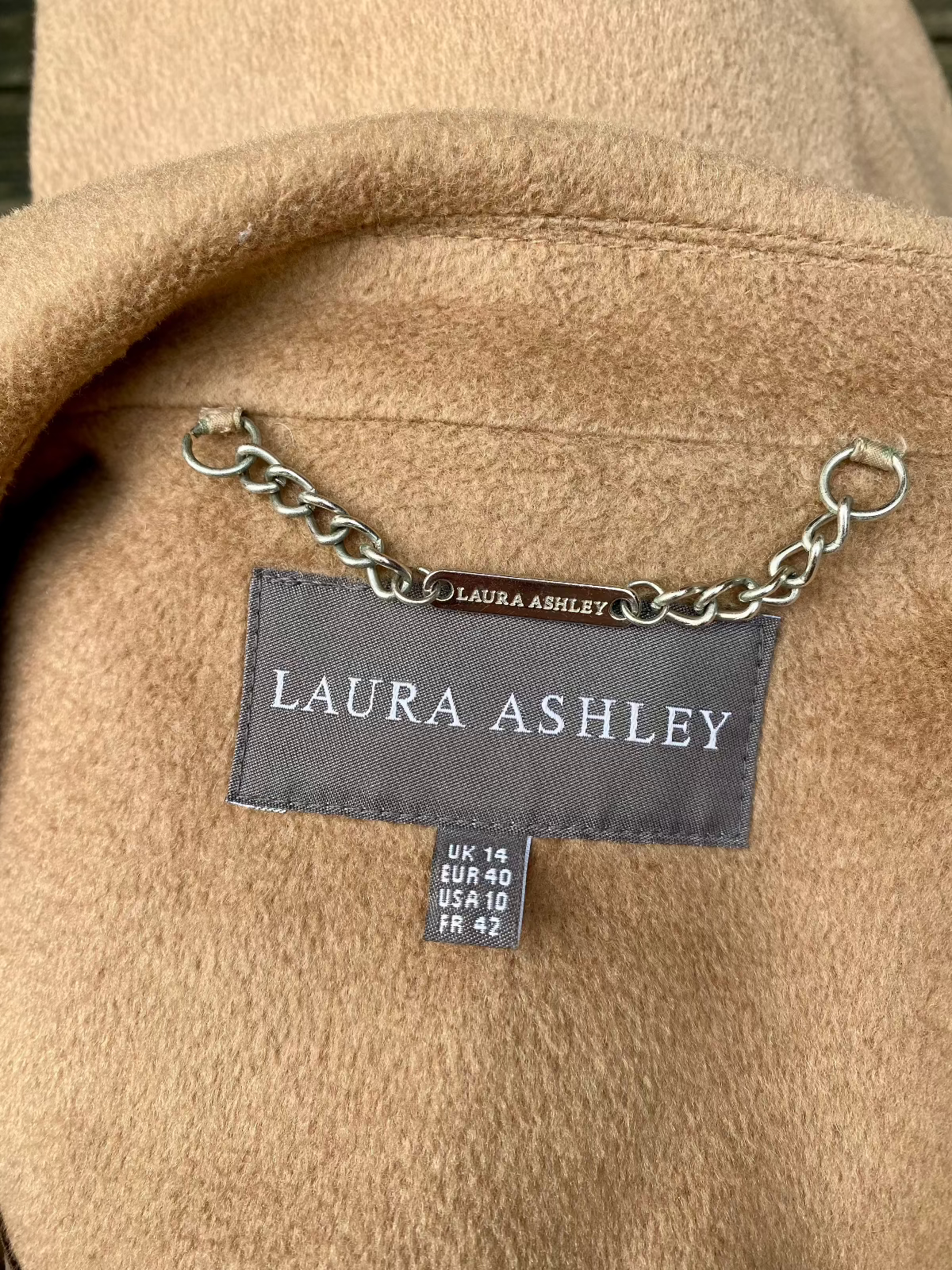 LAURA ASHLEY Camel Coat UK12-14