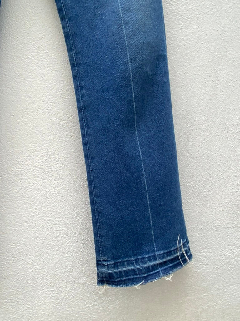 VALENTINO Blue Frayed Jeans W27