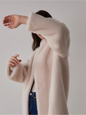 THE CURATED Wool Teddy Coat UK4-6