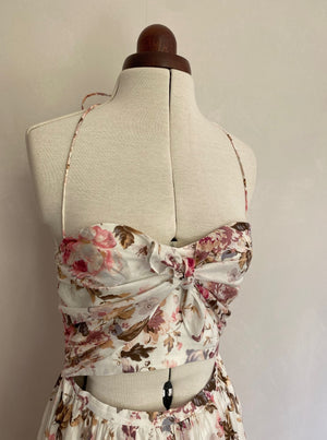 ZIMMERMANN Floral Tie Dress UK10