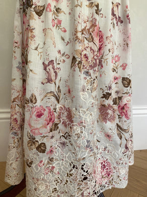 ZIMMERMANN Floral Tie Dress UK10