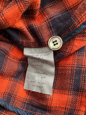 RAQUEL ALLEGRA Belted Plaid Jacket UK10-14