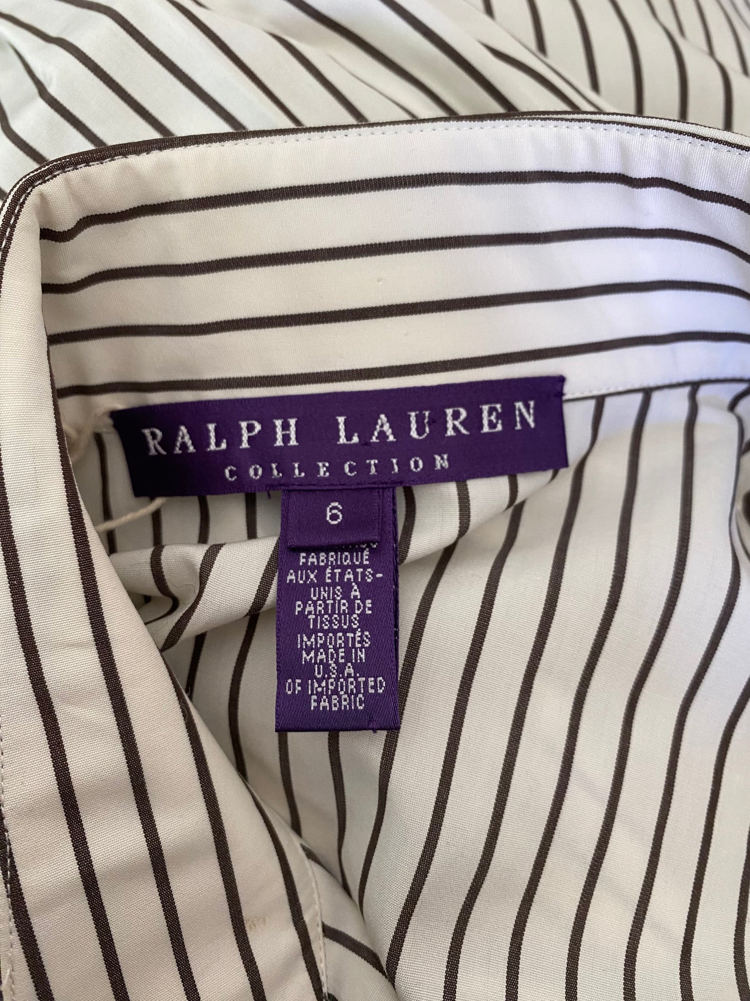 RALPH LAUREN Striped Shirt UK10