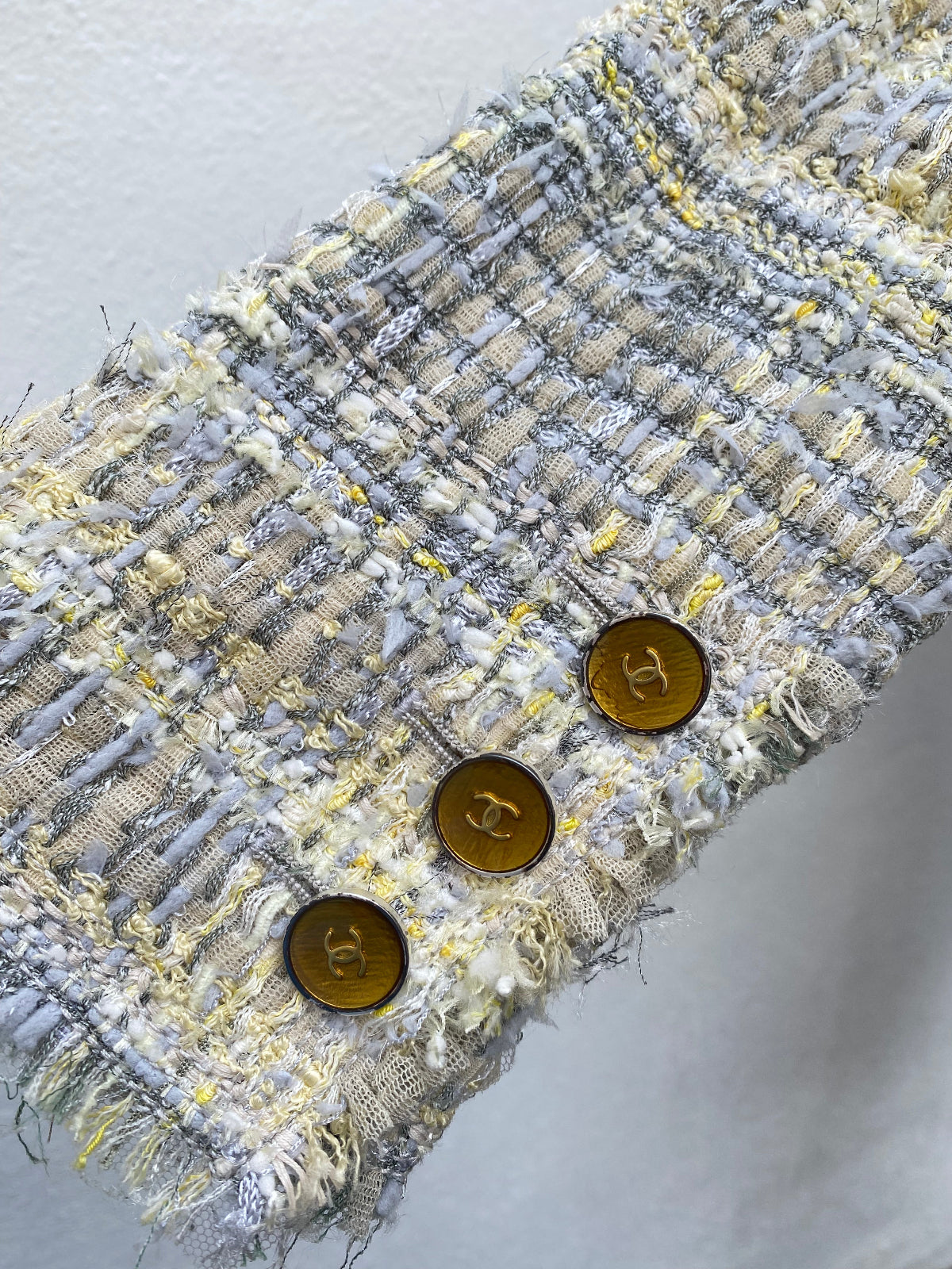 CHANEL Bouclé Tweed Jacket UK8-10