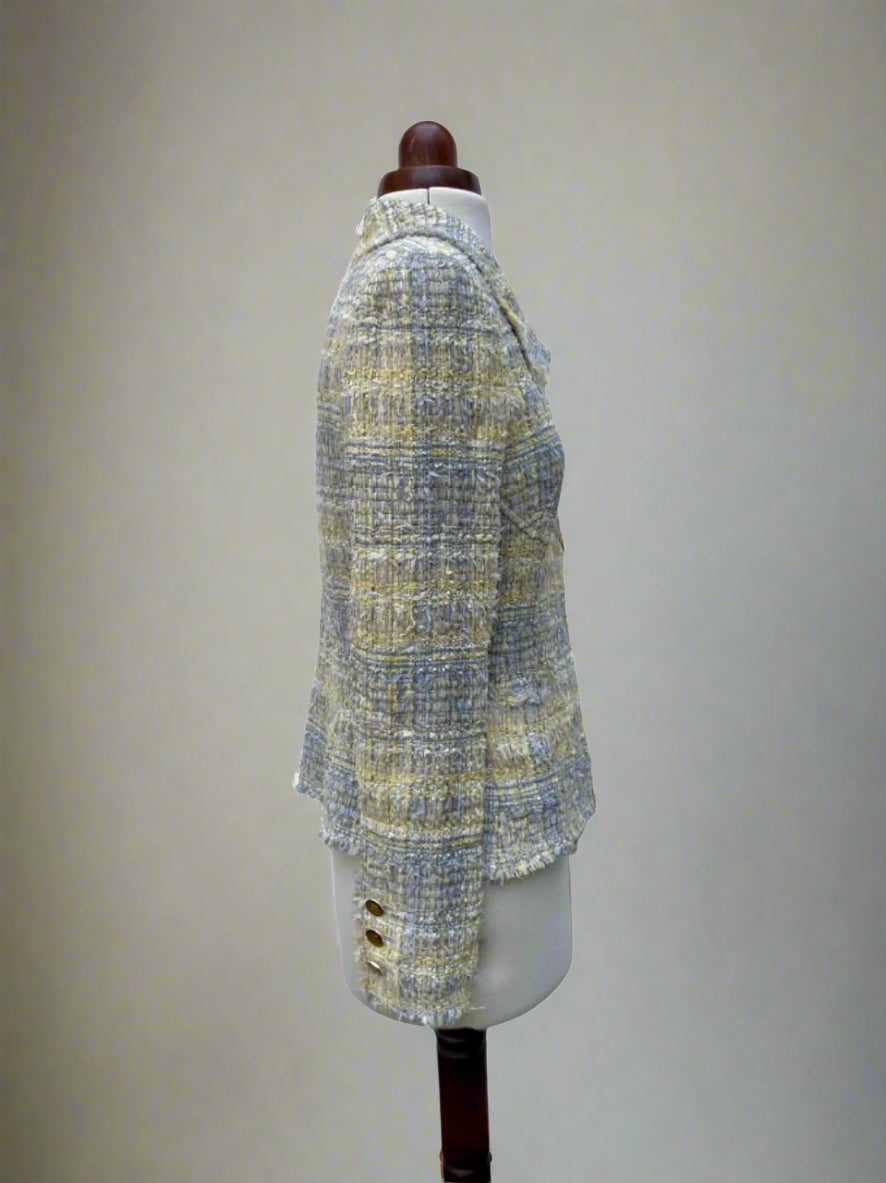 CHANEL Bouclé Tweed Jacket UK8-10