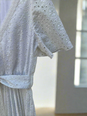 SEZANE Eyelet Midi Dress UK6