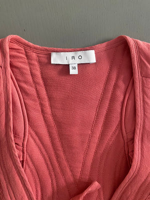 IRO Pink Tie Top UK8-10