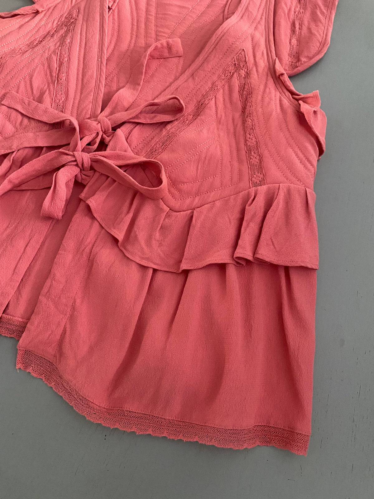 IRO Pink Tie Top UK8-10