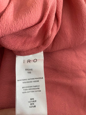 IRO Pink Tie Top UK8-10