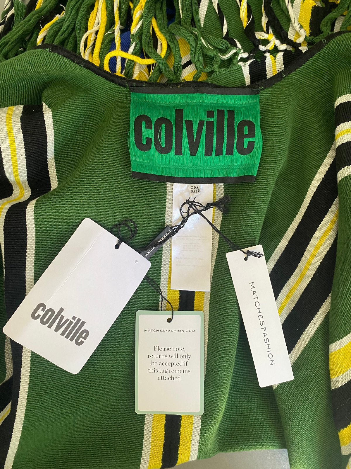 COLVILLE Fringed Poncho