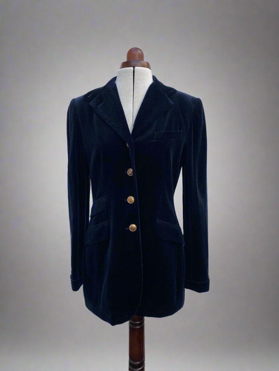 RALPH LAUREN Velvet Blazer UK10 –