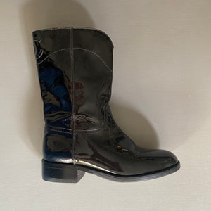 CHANEL Patent Leather Boots 38/UK5