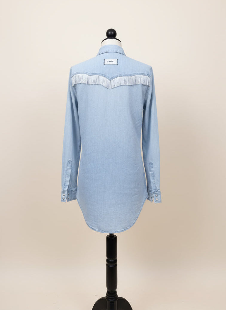 GANNI Denim Shirt UK8