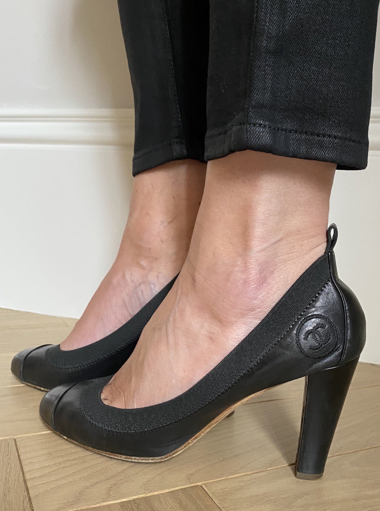 CHANEL Leather Heels Size 38