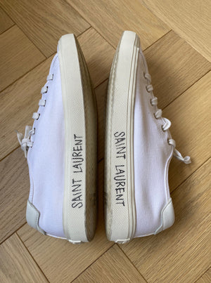 SAINT LAURENT Canvas Trainers Size 41