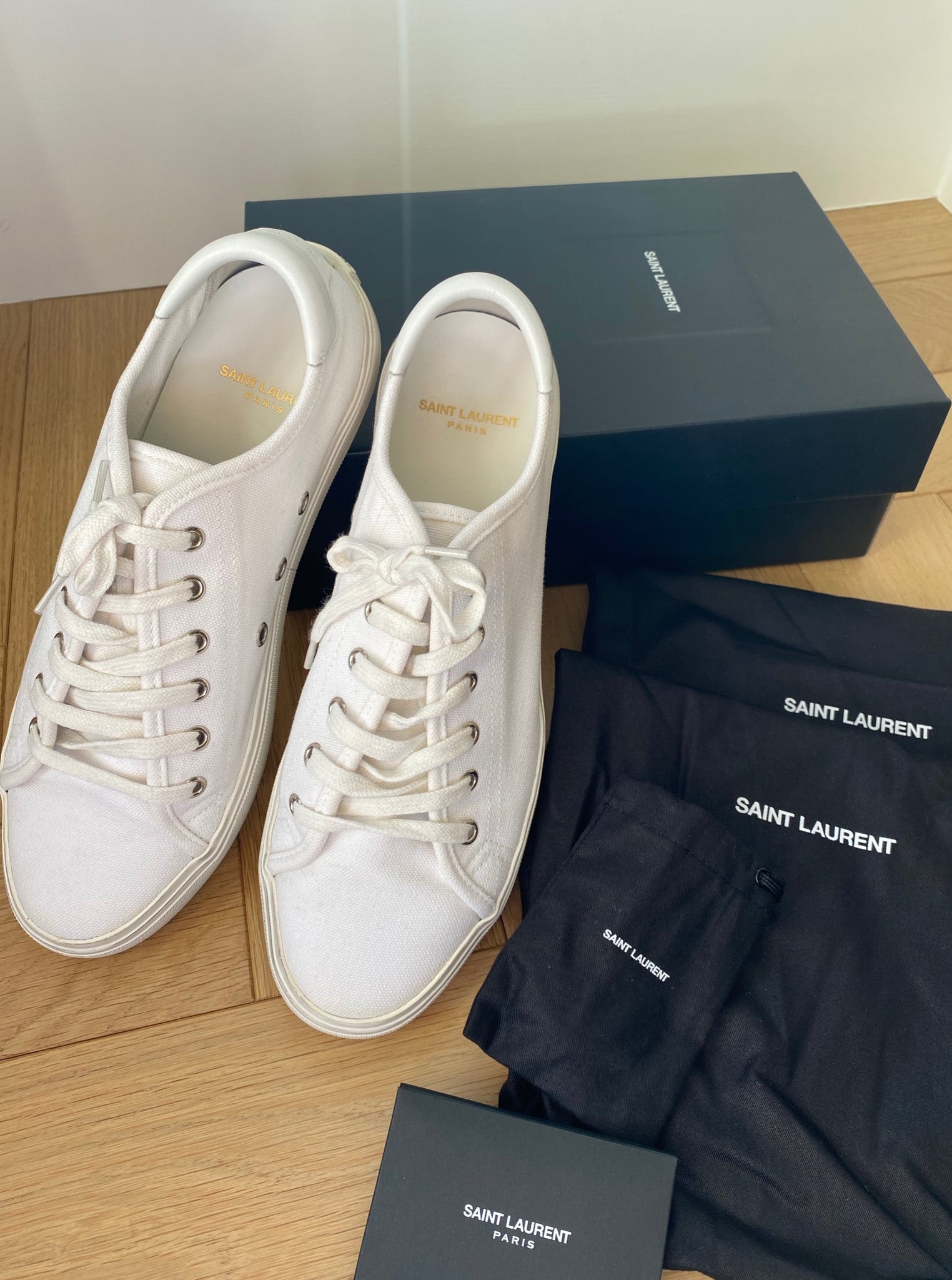 SAINT LAURENT Canvas Trainers Size 41