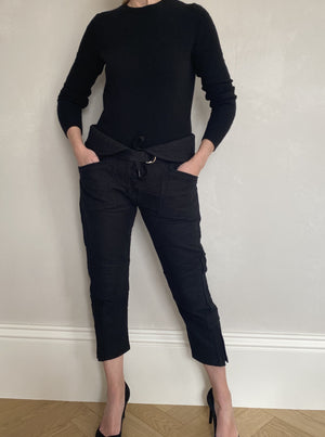 ISABEL MARANT Cropped Trousers UK10