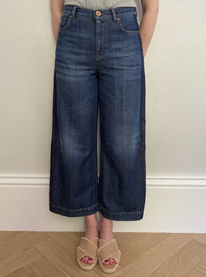 WEEKEND MAX MARA Denim Culottes UK8