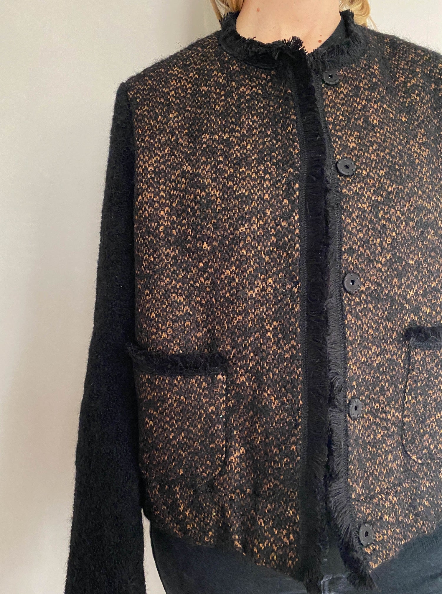 VANESSA BRUNO Tweed Jacket Size UK 10-12