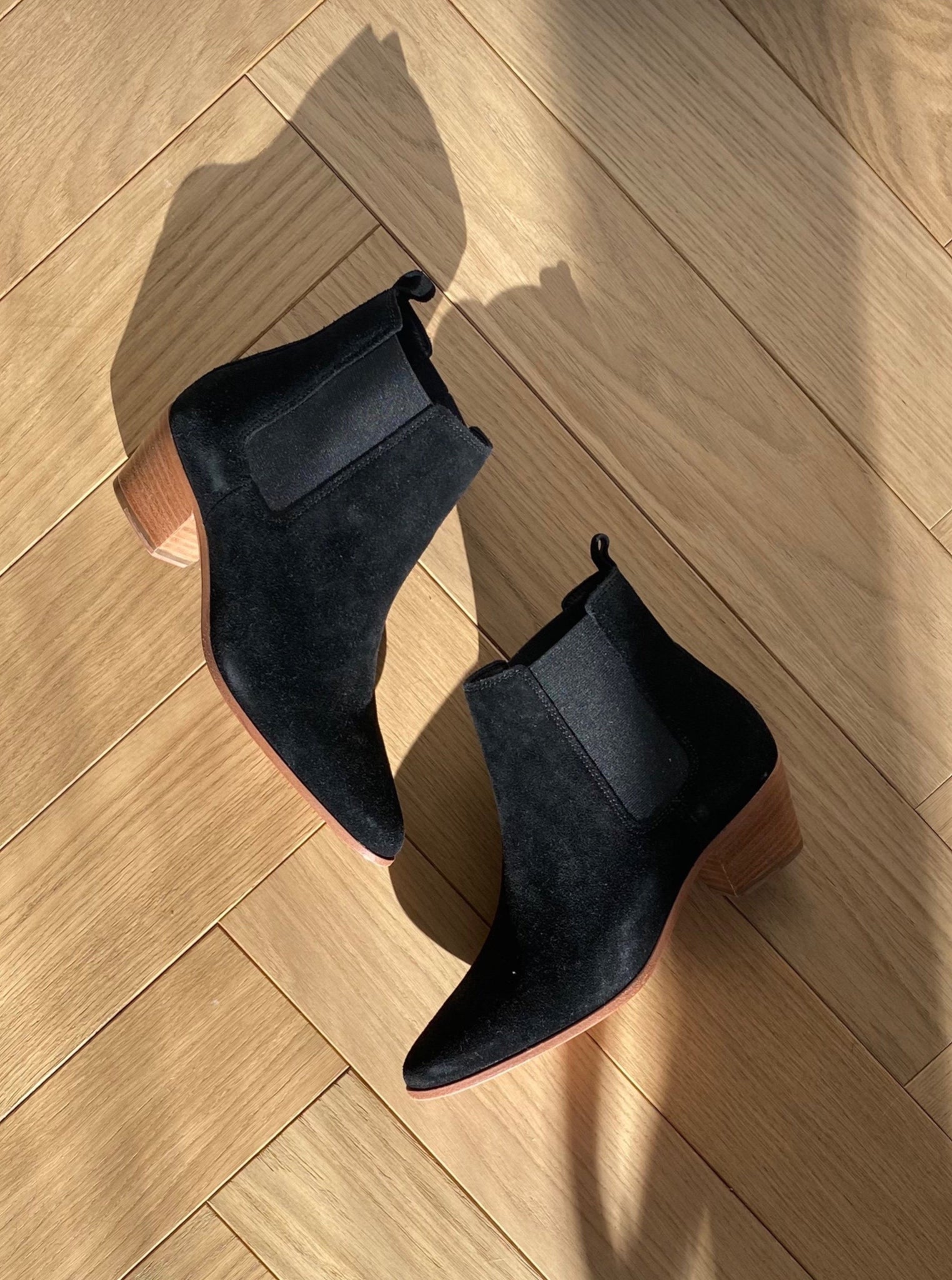 IRO Black Suede Booties Size 36