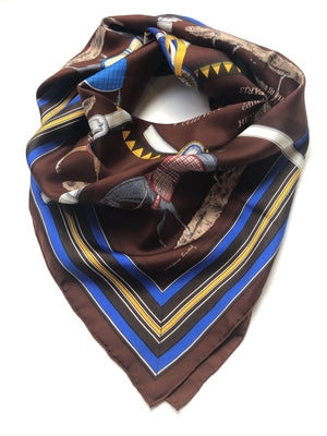 HERMES Silk Scarf